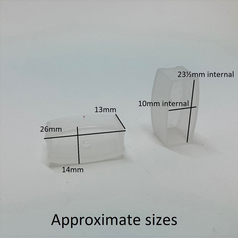 25mm Blind End Caps (Pack of 2 Square End)